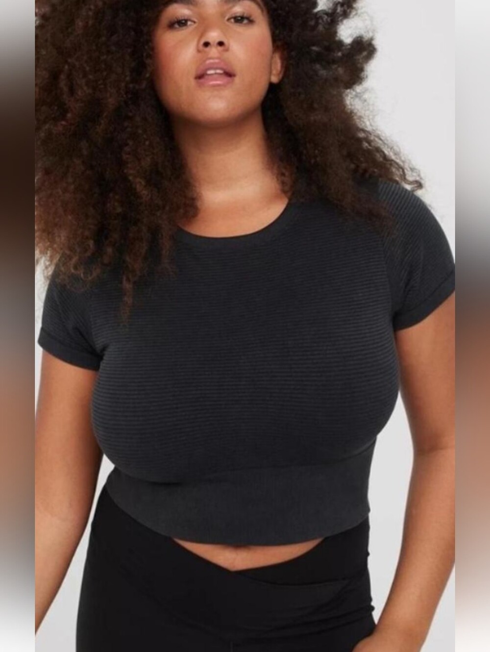 Offline by Aerie Totally Textured Seamless Cropped T-Shirt, S/P